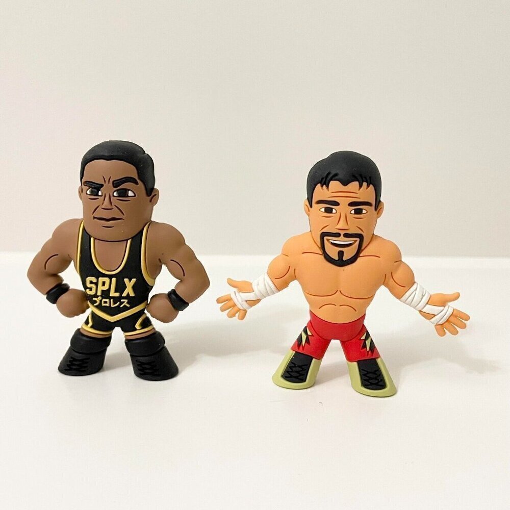 Micro Brawlers Jeff Cobb and Eddie Guerrero Pro Wrestling Crate 3 Inch Figures
